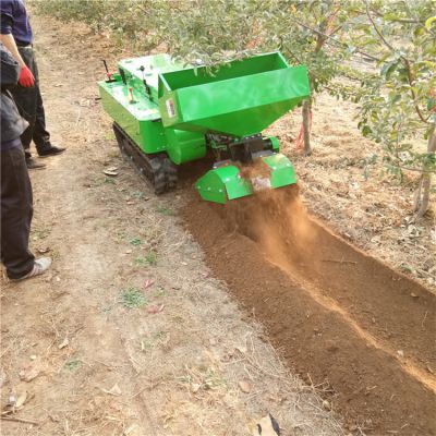农业机械果树园履带式开沟机 35马力高效施肥自动开沟机图2