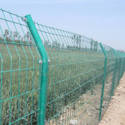 涂塑焊接钢丝网隔离栅 浸塑电焊网 农业养殖围网 圈地圈山用围网