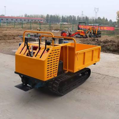 小型农业机械山地履带运输车 750公斤手扶全地形爬山坡 德翊农用车自卸拖拉机图1