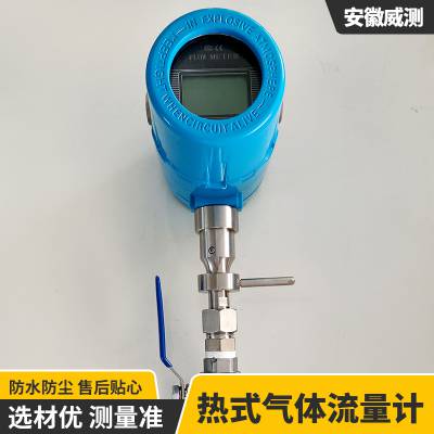 工业用小量程数字化智能温差补偿螺纹式热式气体流量计图3