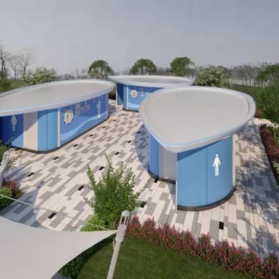 湖镇公共景区卫生间厂家发货 仿古***厕所***图1