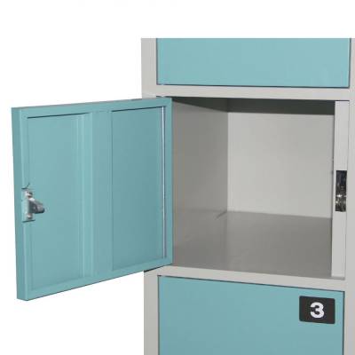 超市健身房条码式储物柜指纹刷卡投币柜智能电子存包柜图3