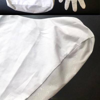 纯棉防蚤袜***白棉布袜筒防滑系带袜口袜腰均有绑带方便穿戴图2