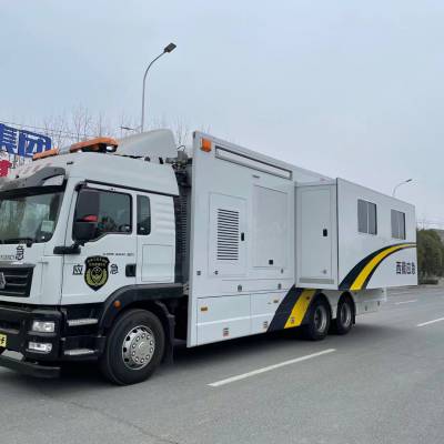 处理突发事件中应急通信指挥车 移动指挥车