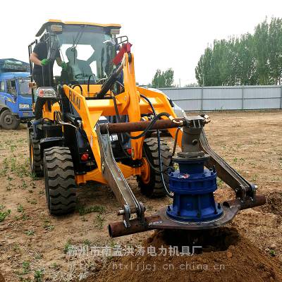 栽电线杆钻孔机 电线杆钻孔机 电线杆挖坑设备 通信电杆钻孔机 洪涛图3