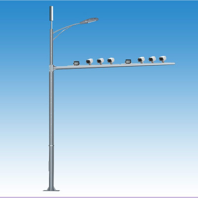 综合多杆合一 多功能共杆 综合交通信号灯标志牌照明路灯杆 智慧城市路灯杆 八角监控杆