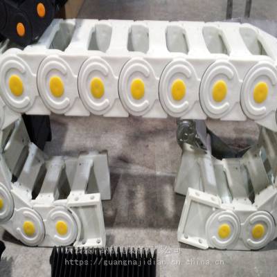 广纳白色塑料拖链医疗器械定制款***食品机械3575穿线拖链图2