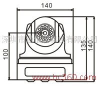 供应红外云台摄像机，网络摄像机外壳，匀速球,智能球，低速球,恒速球，云台外壳图3