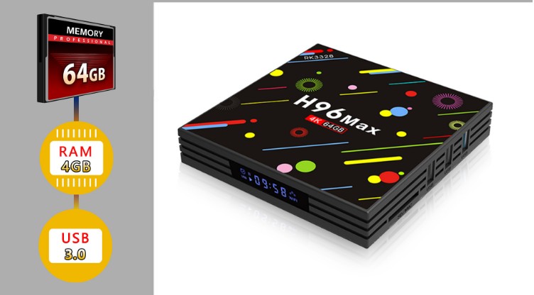 RK3328安卓高清无线WIFI蓝牙智能全网通网络播放器电视盒子图3