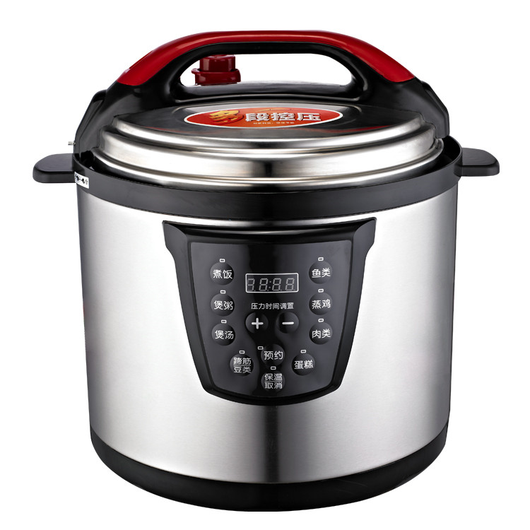 最美的电压力锅12L超大容量智能预约厂家直供出口、内销、网络图2