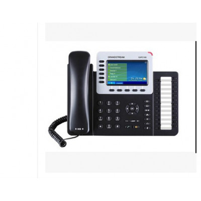潮流网络电话机潮流Grandstream GXP2160智能4.3寸彩屏六线SIP商务话机支持POE潮流IP话机2160
