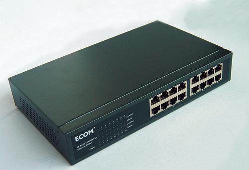 ECOM S1612 16口网络交换机百兆智能楼道智能VLA图1