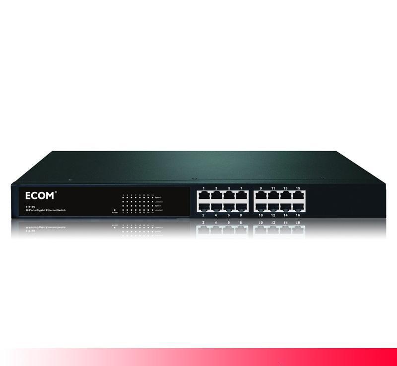ECOM 16口全千兆智能网络交换机汇聚镜像带宽控制直销特价图3