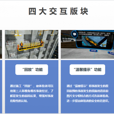 工地VR体验馆 安全培训 智能安全体验馆 双人蛋椅+民建 完整故事情节 操作提示明确图3