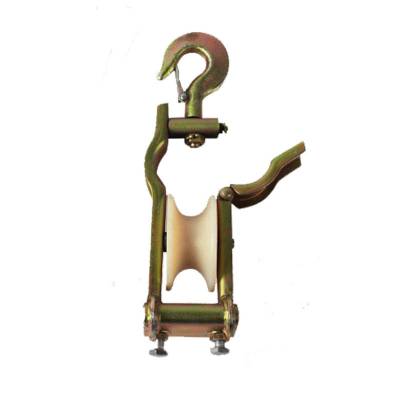 通信电缆光缆滑车2T双轮电缆滑轮半开口电缆保护滑车三联电缆滑轮图1