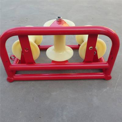 通信电缆光缆滑车2T双轮电缆滑轮半开口电缆保护滑车三联电缆滑轮图2