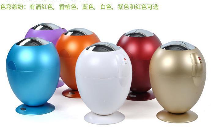 智能感应垃圾桶免脚踏欧式智能家居创意鸡蛋型欧本垃圾桶图1