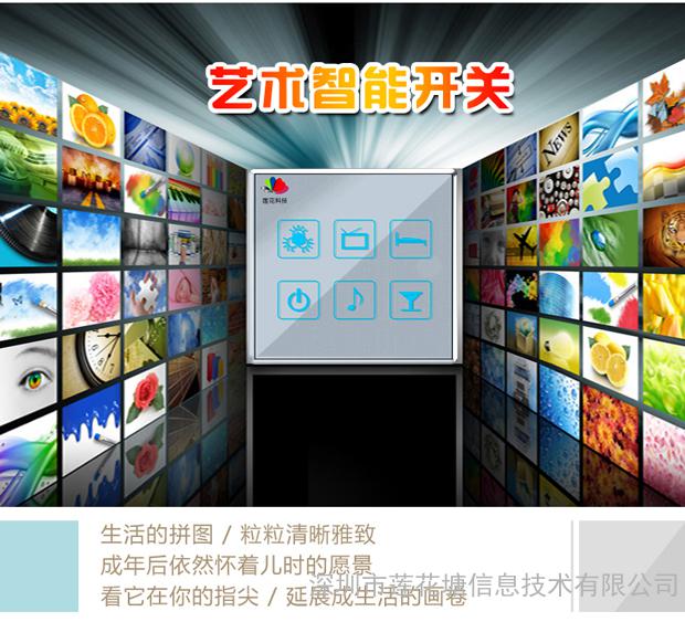 经销代理 智能家居室内场景开关 LHT-2NCL场景开关控制器图3