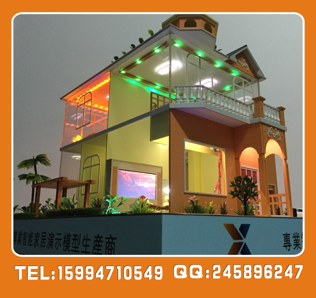 深圳别墅沙盘模型 智能家居演示模型 建筑模型 房子模型 楼盘演示沙盘 ** 智能家居沙盘模型定制图1