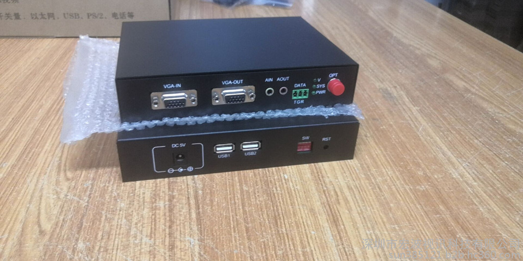 VGA光端机 智能家居VGA视频光纤延长器 带键盘鼠标VGA信号延长器图1
