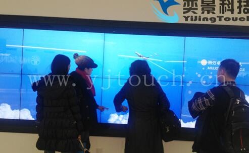 山东青岛智能家居120寸投影互动触摸橱窗图2