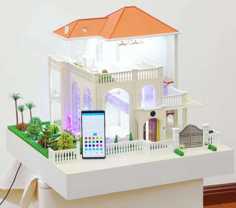 2019天才智能家居演示模型沙盘全新20项升级自带完整控制系统图1