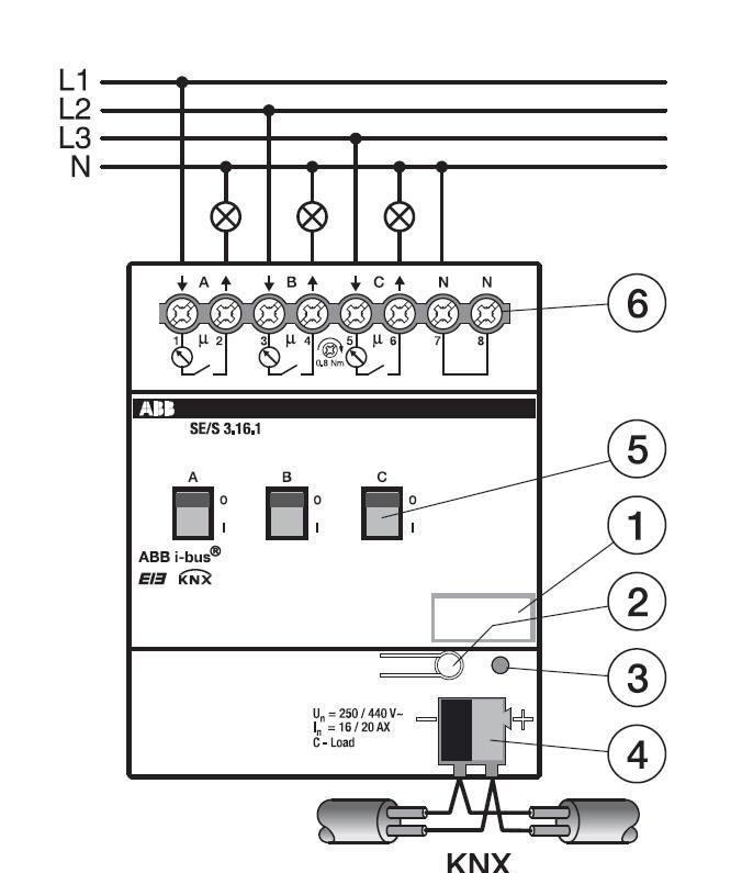 ABB智能家居 i-bus 能源管理驱动器;10103439图3
