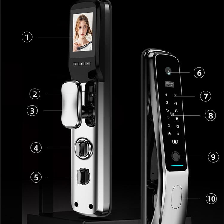 幻影●豹系列全自动智能锁智能家居指纹锁厂家图1