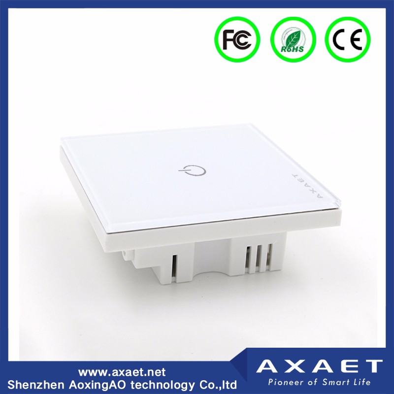 AXAETpc069 智能家居 触摸开关 钢化玻璃防水开关 厂家批发单联控制图2