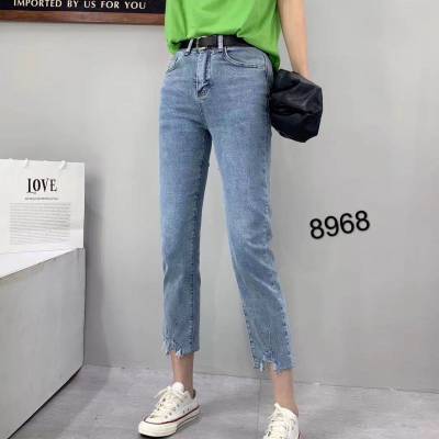 浙江义乌网络爆版小脚牛仔长裤深色牛仔低至几元***亏本***批发图2