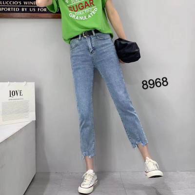 浙江义乌网络爆版小脚牛仔长裤深色牛仔低至几元***亏本***批发图3