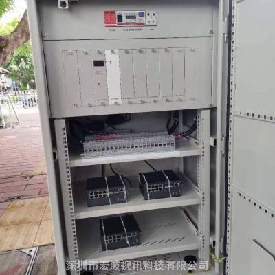 1400型落地监控智能箱 室外防水一体化智能箱 多路供电网络防雷 板材1.2不锈钢304智能箱图2
