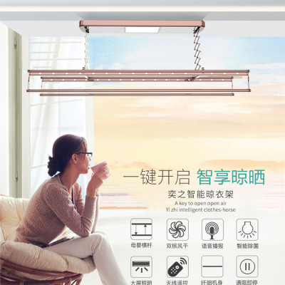 智能家居厂家 杭州奕之别墅阳台电动晒衣架图2