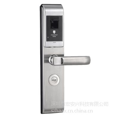 供应全国地区宏安兴智能指纹锁，门锁图片，家用指纹锁，小区密码锁，公寓指纹锁，***小区图1