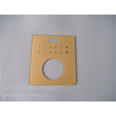 视窗控制面板加工 智能家居电子电器触摸镜片面板 雕刻丝印图2