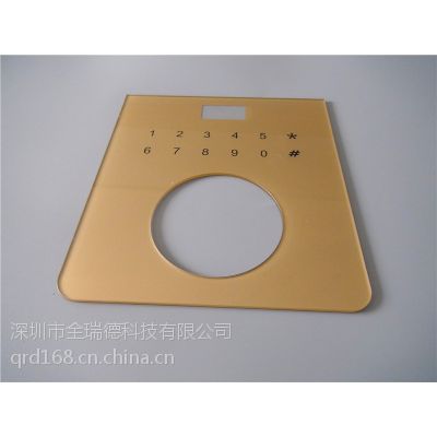 视窗控制面板加工 智能家居电子电器触摸镜片面板 雕刻丝印图1