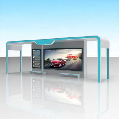 防腐碳钢智慧电子城市候车亭厂家图1