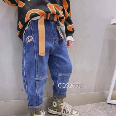 广州童装牛仔裤厂家联系方式秋冬***城市夜市***童装修身小脚牛仔裤图3