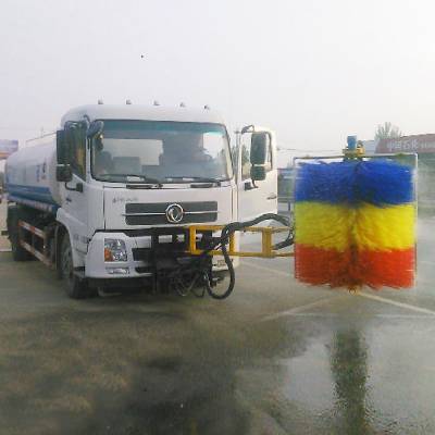 公路护栏板清洗机 全液压清洗机参数及图片 城市中央护栏清洗机图3