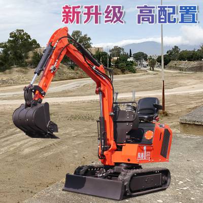 犀牛10可侧摆小挖机 农场果园履带微挖 城市绿化植树挖坑小型挖掘机图2