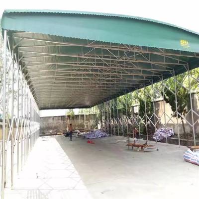 广西防城市 ***制作活动雨棚 户外收缩推拉棚 大型遮阳雨蓬厂家图2