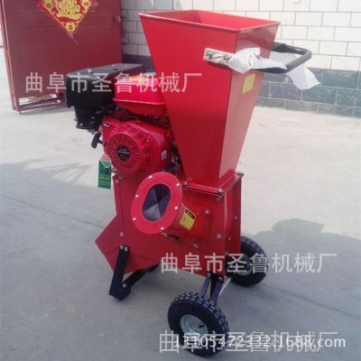 物业园林城市绿化处理用碎木机 小型汽油碎枝机 秸杆粉碎机图3