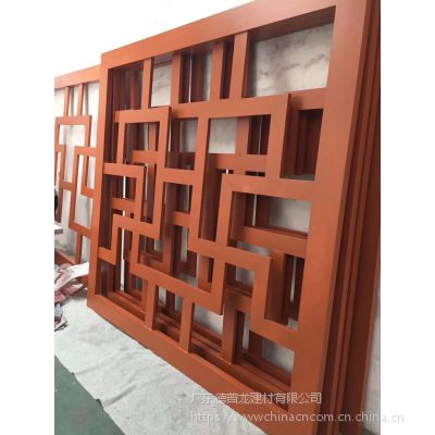 城市街道升改造铝花格 中学装饰中式铝合金花格图3