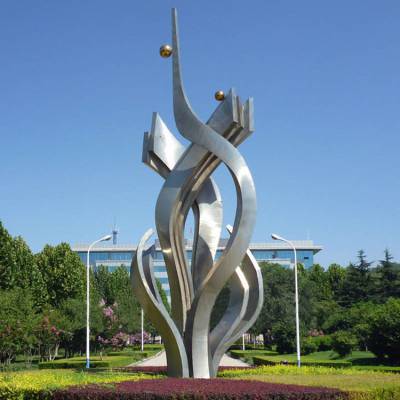 城市广场公园学校单位不锈钢雕塑不锈钢景观不锈钢造型图2