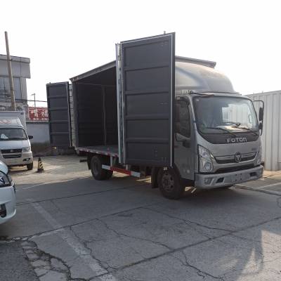 福田奥铃速运厢车报价 城市物流快递奥铃速运4米2厢车报价图3