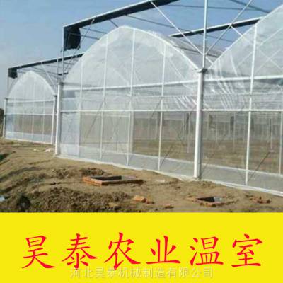连栋智能玻璃大棚温室 薄膜连体大棚 温室配件连接件 昊泰农业图2