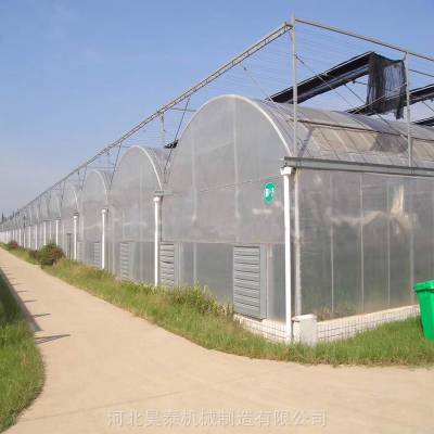 连栋智能玻璃大棚温室 薄膜连体大棚 温室配件连接件 昊泰农业