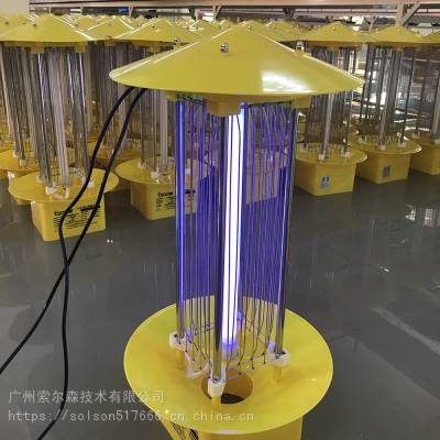 【***】农用频振式太阳能杀虫灯 15W带不锈钢杆成套太阳能杀虫灯 智能光控绿色环保灭虫蚊图2