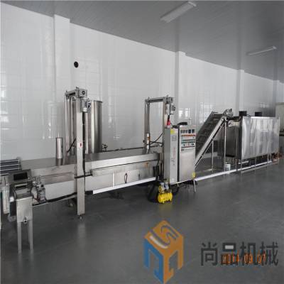 智能环保鸡米花油炸机， 牙签肉油炸机，成套油炸风冷设备生产线。图3