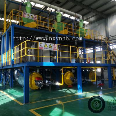 【亿能环保】智能工业化连续式废轮胎热裂解(炼油)设备生产线图1